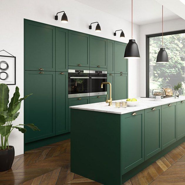 Dark Green Home