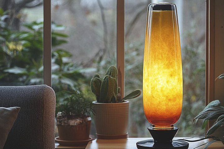 Create an Industrial Vibe with a Lava Table Lamp