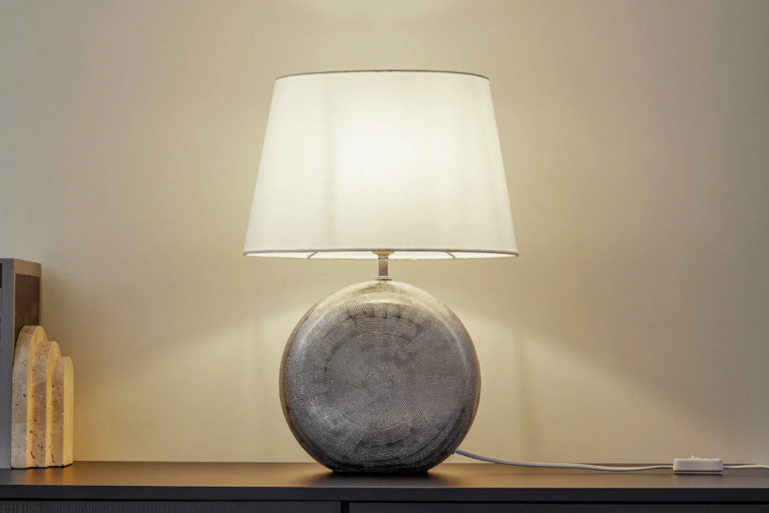 Elegant Motion Sensor Reading Lamp with White Ceramic Finish